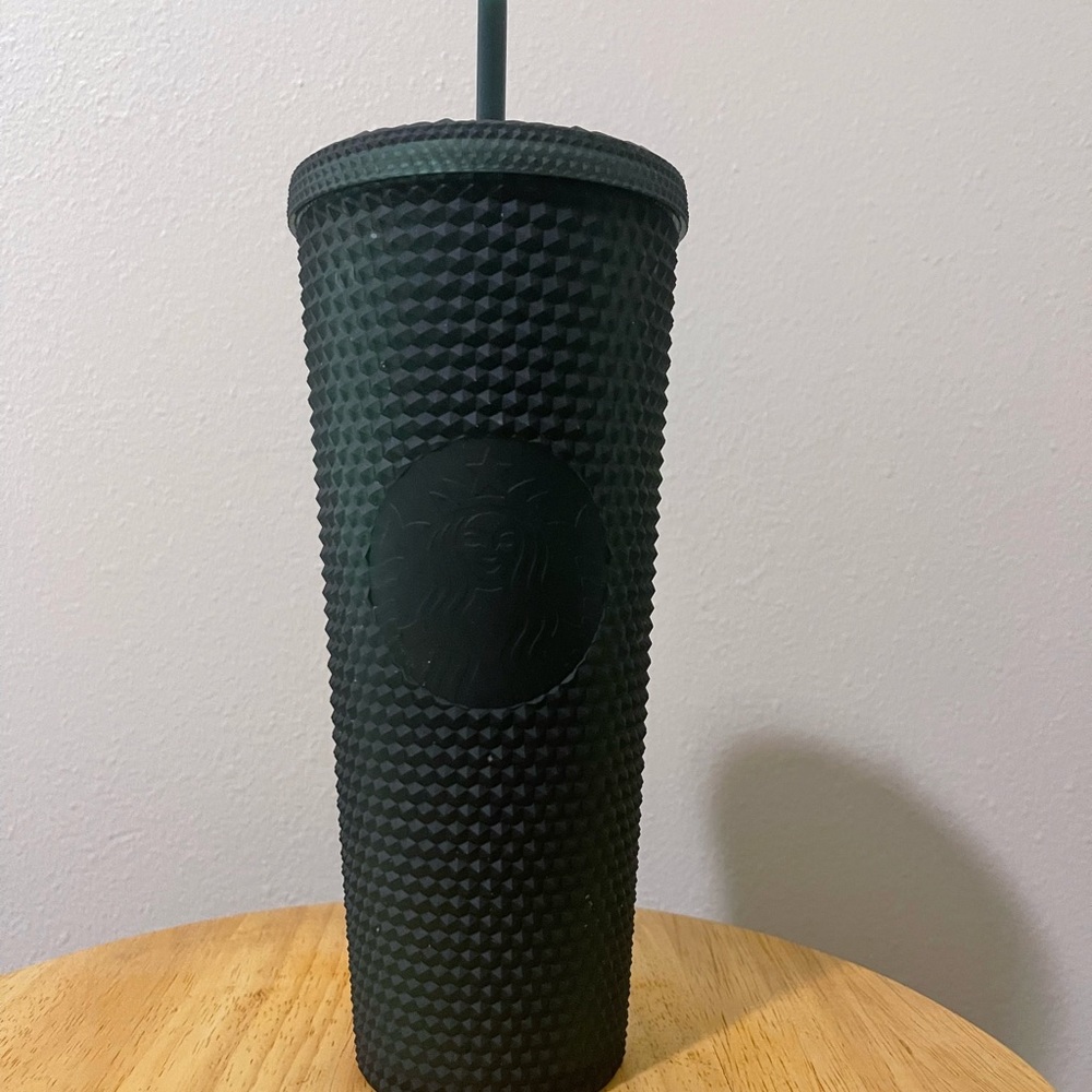 Starbucks dark green studded tumblr